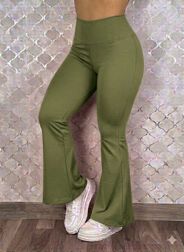 Pantalón Bota Campana ELS - color Verde Militar