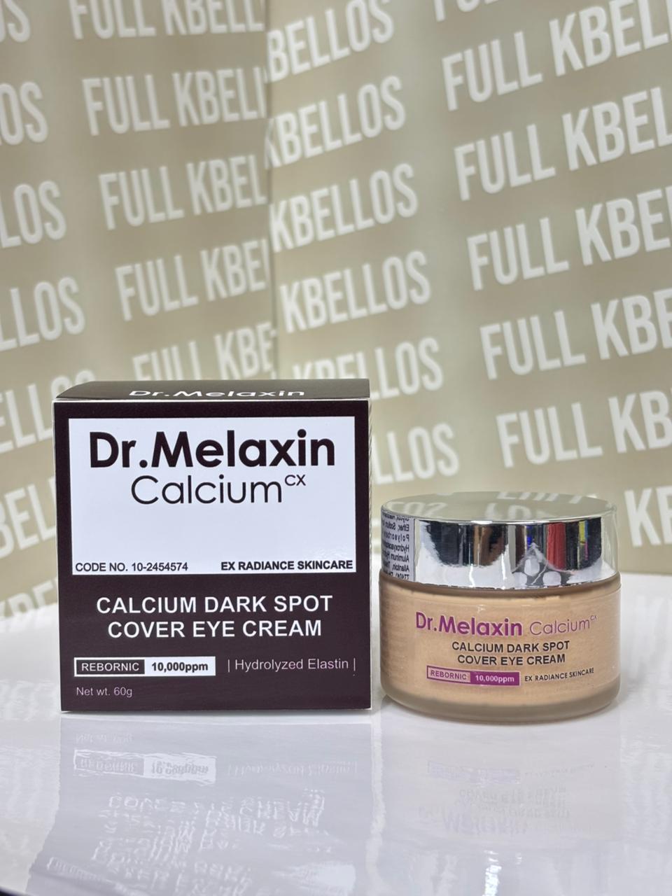 Dr. Melaxin Calcium Cover Eye - detalle del frasco