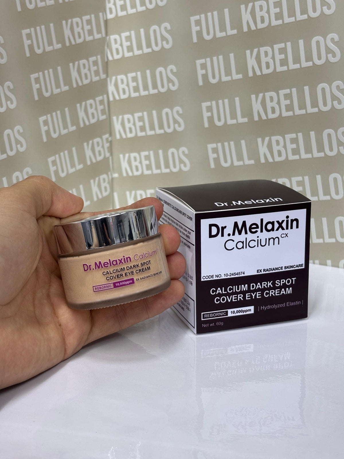 Dr. Melaxin Calcium Cover Eye - detalle del empaque