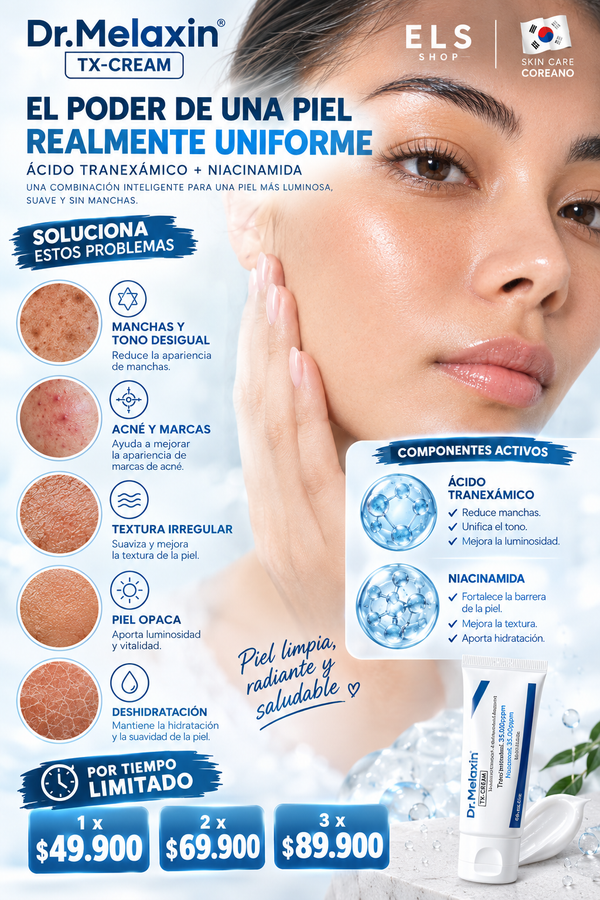 Dr. Melaxin TX-Cream - Crema Facial Ácido Tranexámico y Niacinamida 60 mL